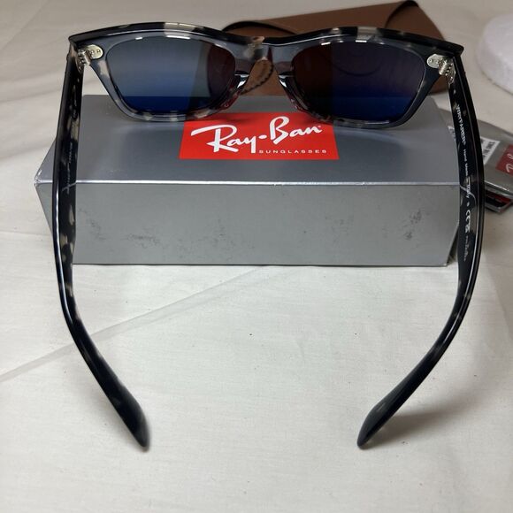 Ray Ban RB2140F 1333G6 WAYFARER CHROMANCE Polarized Sunglass Grey Havana 52-150 - Picture 6 of 9
